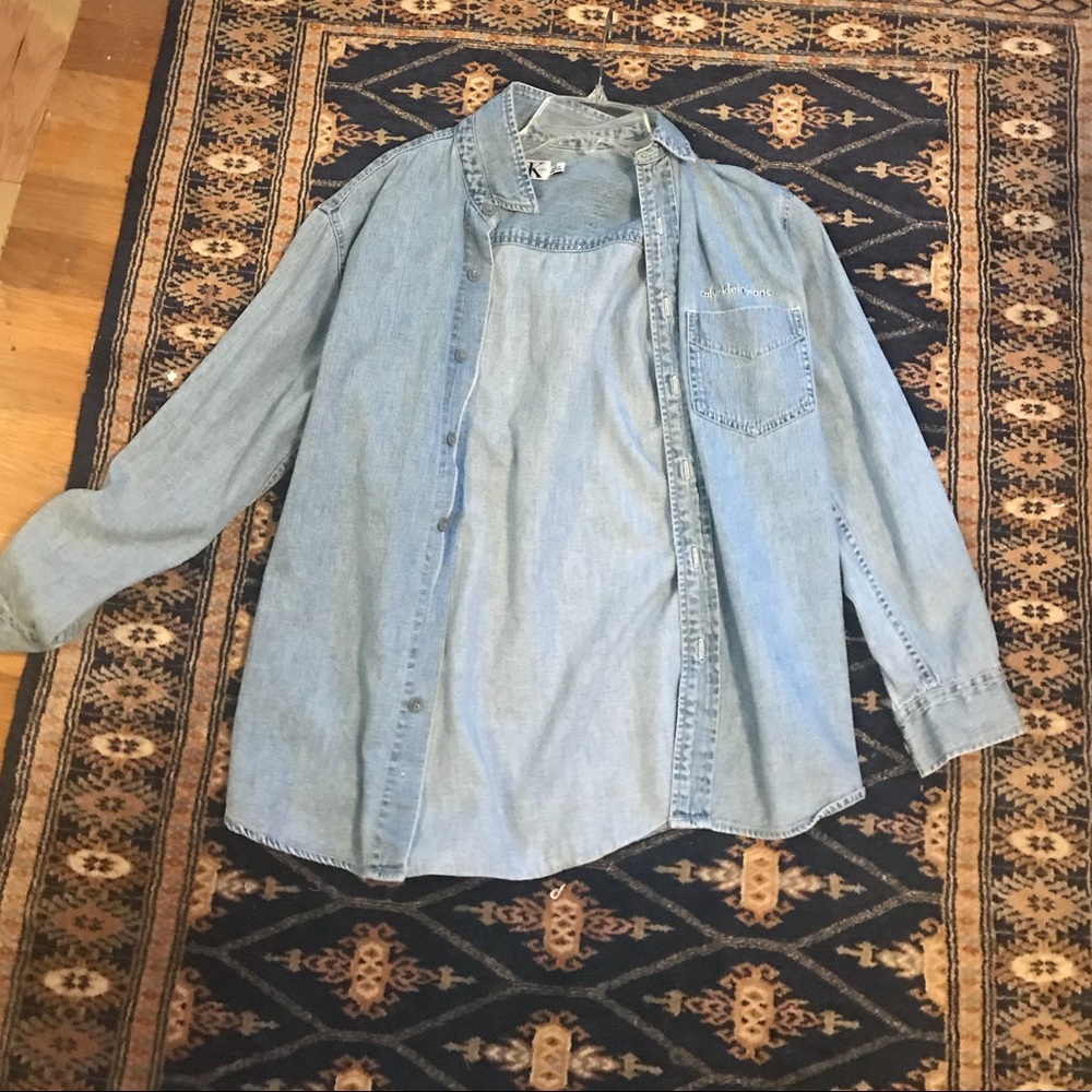 Calvin Klein denim shirt size small